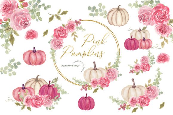 Download Pink White Pumpkin Eucalyptus Clipart - Eucalyptus clipart Collection