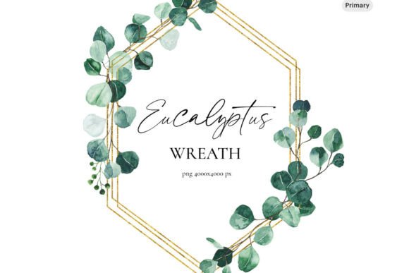 Download Eucalyptus Watercolor Frame Clipart, Wat - Eucalyptus watercolor Collection