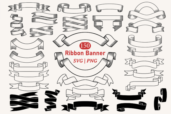 Download Ribbon Banner SVG PNG Clipart Bundle - Premium Resources