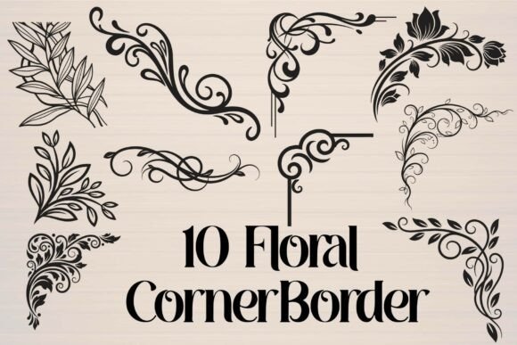 Download Floral Corner Border - Border Collection