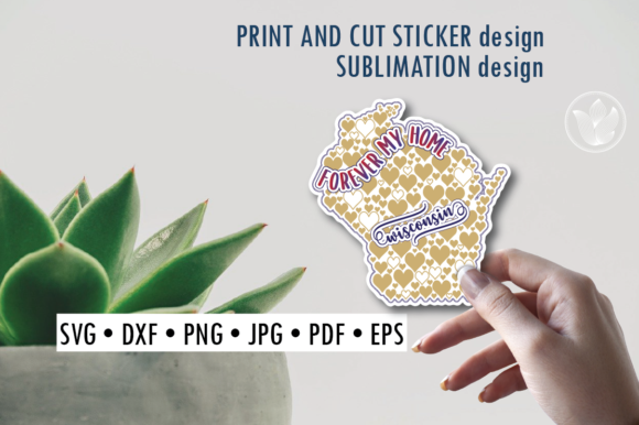 Download Wisconsin Print and Cut Svg Sticker - Print and cut svg Collection