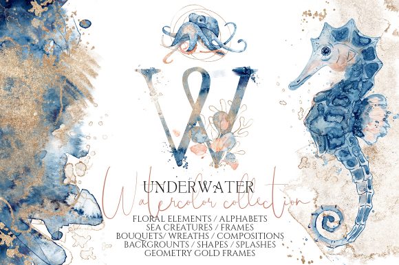 Download Underwater Watercolor Collection - Premium Resources