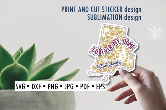 Download Rhode Island Print and Cut Svg Sticker - Print and cut svg Collection