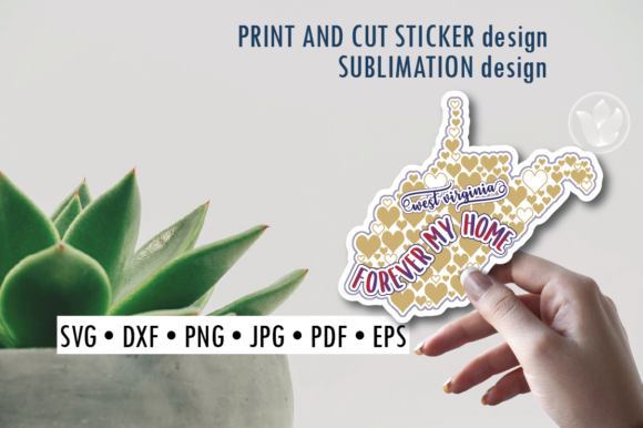 Download West Virginia Print and Cut Svg Sticker - Print and cut svg Collection